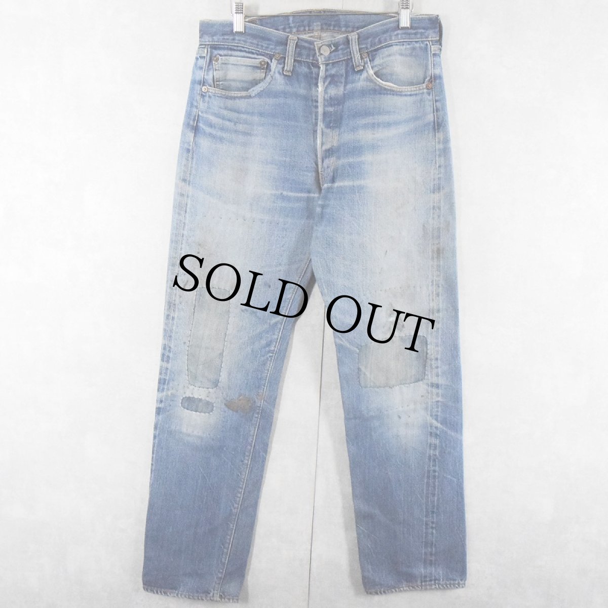 画像1: 60's LEVI'S 501 BIGE デニムパンツ W33 (1)