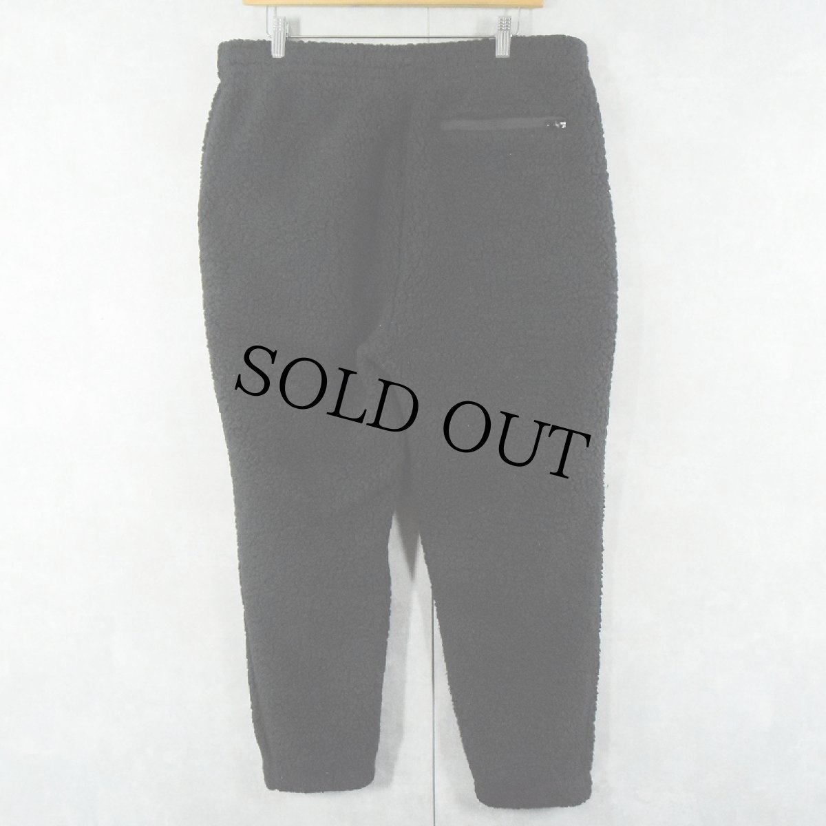 画像2: POLO Ralph Lauren ロゴ刺繍 ボアフリースイージーパンツ BLACK M (2)