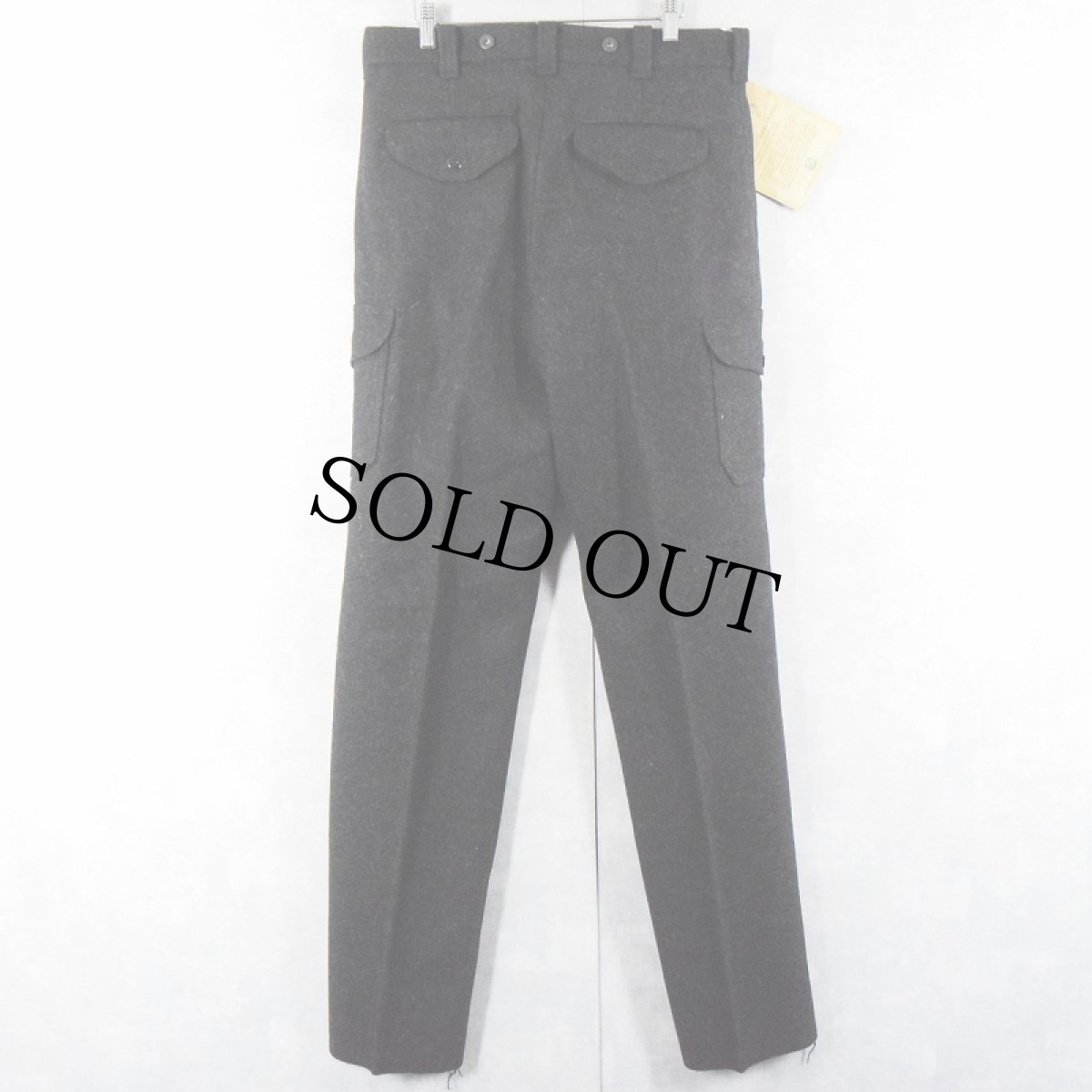画像2: 80's FILSON USA製 ヘビーウール マッキーノフィールドカーゴパンツ CHARCOAL DEADSTOCK W35 (2)