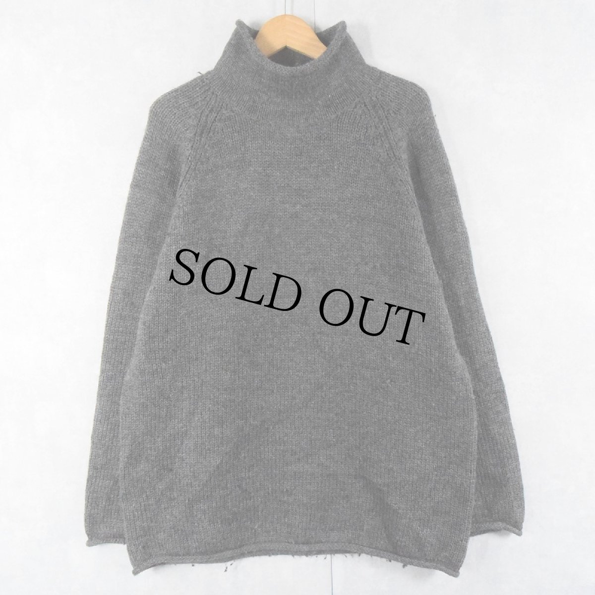 画像1: J.CREW タートルネック ウールニットセーター L (1)