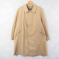画像2: 80〜90's Burberrys' ENGLAND製 ポリエステル×コットン ステンカラーコート (2)