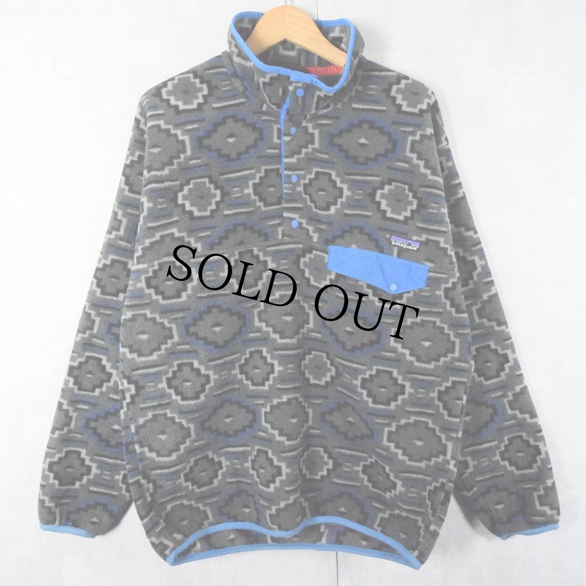 画像1: 2012AW Patagonia 総柄 スナップT M (1)
