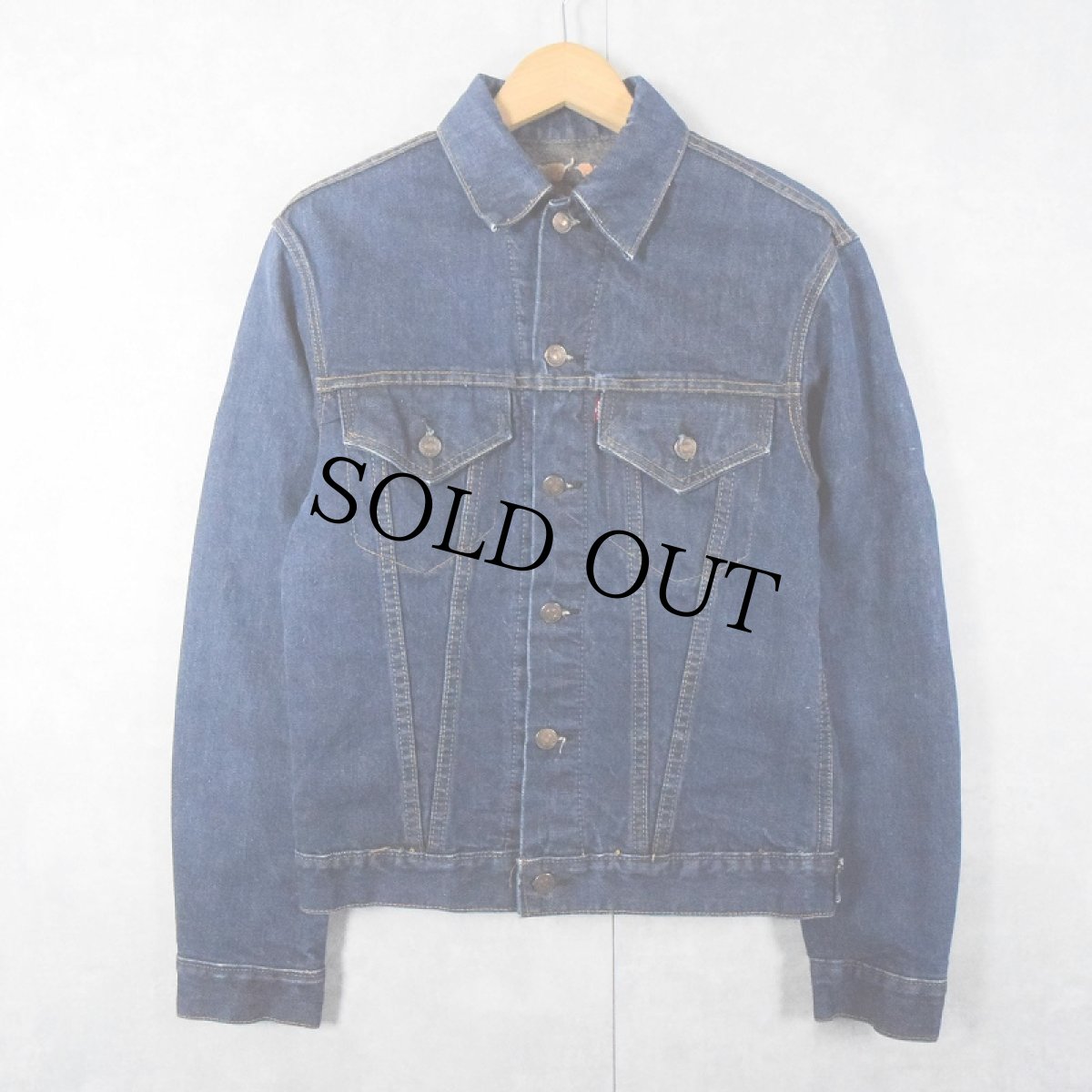 画像1: 60's LEVI'S 70505 BIGE USA製  ブランケットライナー デニムジャケット (1)