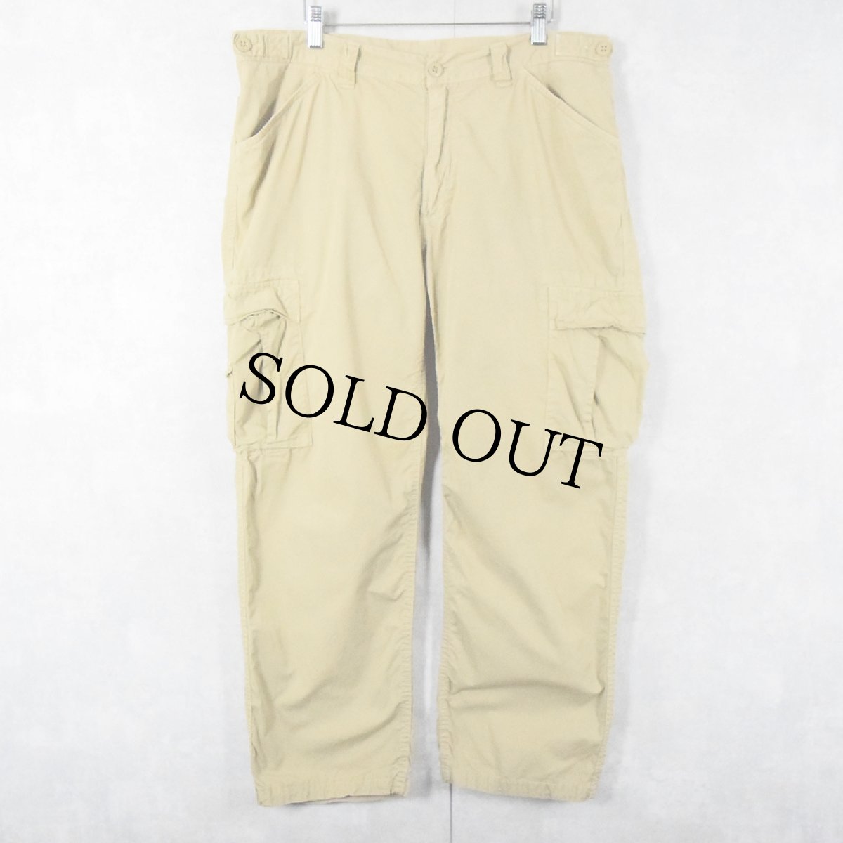 画像1: POLO Ralph Lauren コットンカーゴパンツ W31-37 (1)