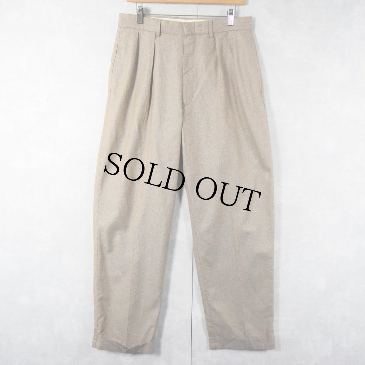 画像3: POLO Ralph Lauren 2タック コットンスラックス W31 (3)