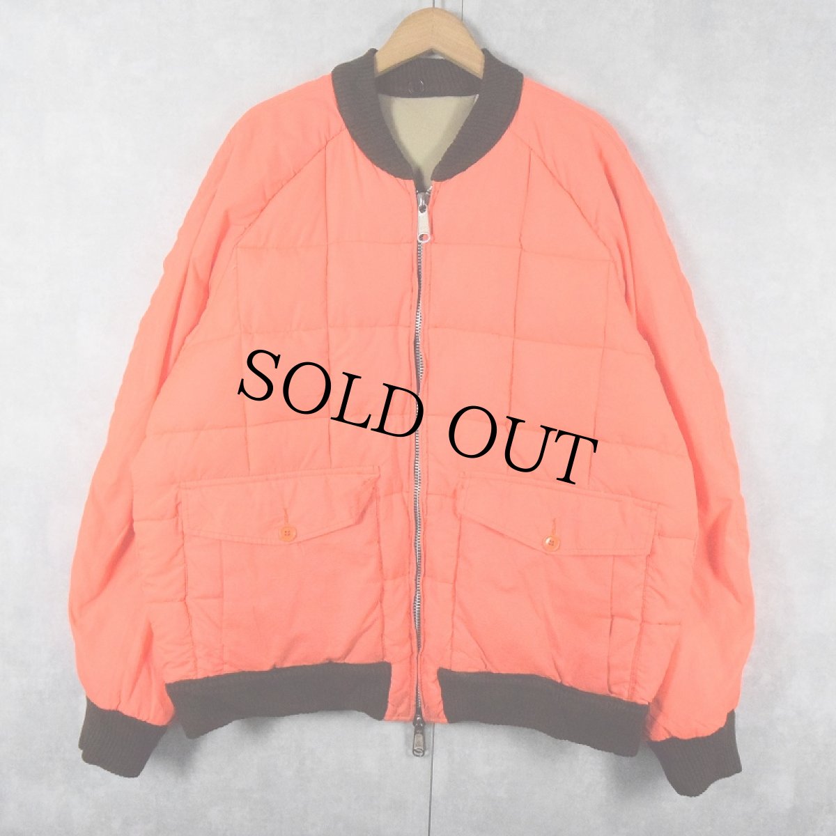 画像2: 70〜80's THERMO KING CANADA製 リバーシブル キルティングダウンジャケット XL (2)