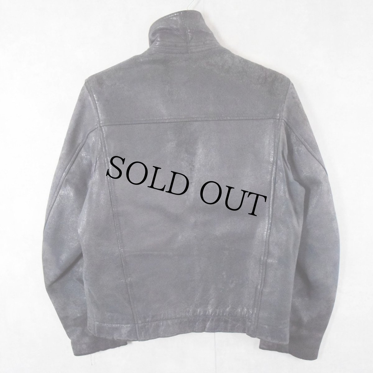 画像2: 〜80's M.I.C Cuir  FRENCH AIR FORCE レザーフライトジャケット NAVY (2)