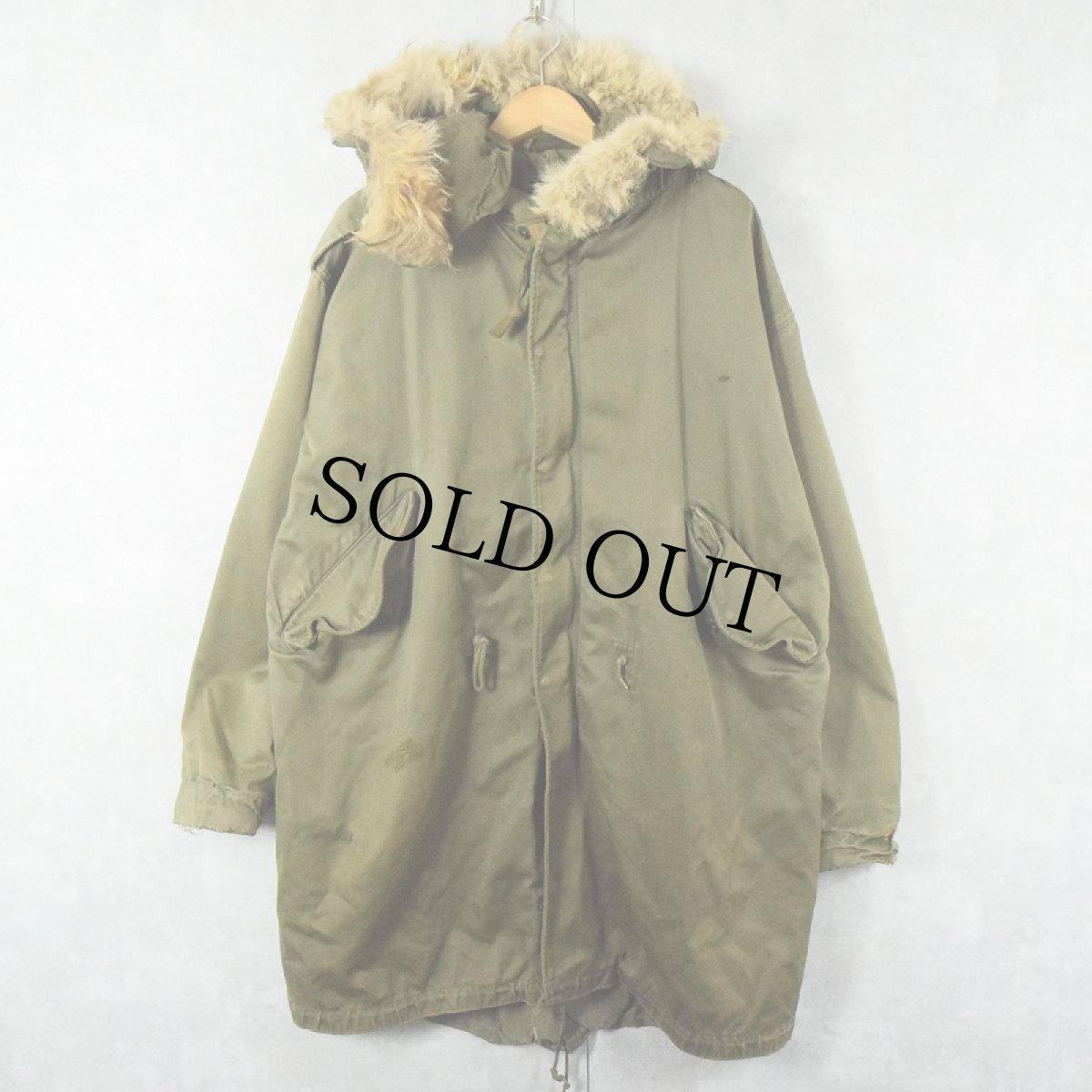 画像1: 50's U.S.ARMY M-51 コヨーテファーフード付き モッズコート LARGE (1)