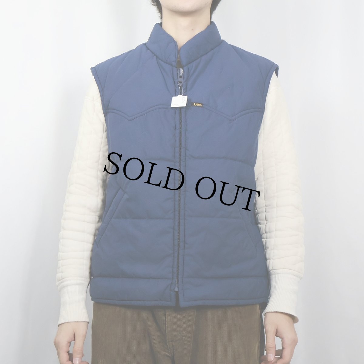 画像2: 70〜80's Lee USA製 "STORM RIDER" 中綿入り ウエスタンナイロンベスト L (2)