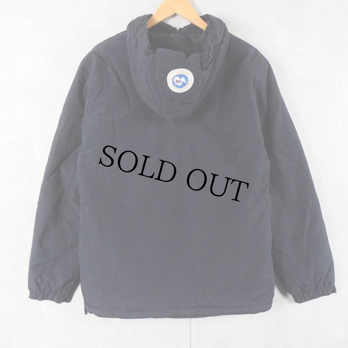 画像2: NAPAPIJRI 中綿入り 裏フリース アノラックパーカー NAVY (2)