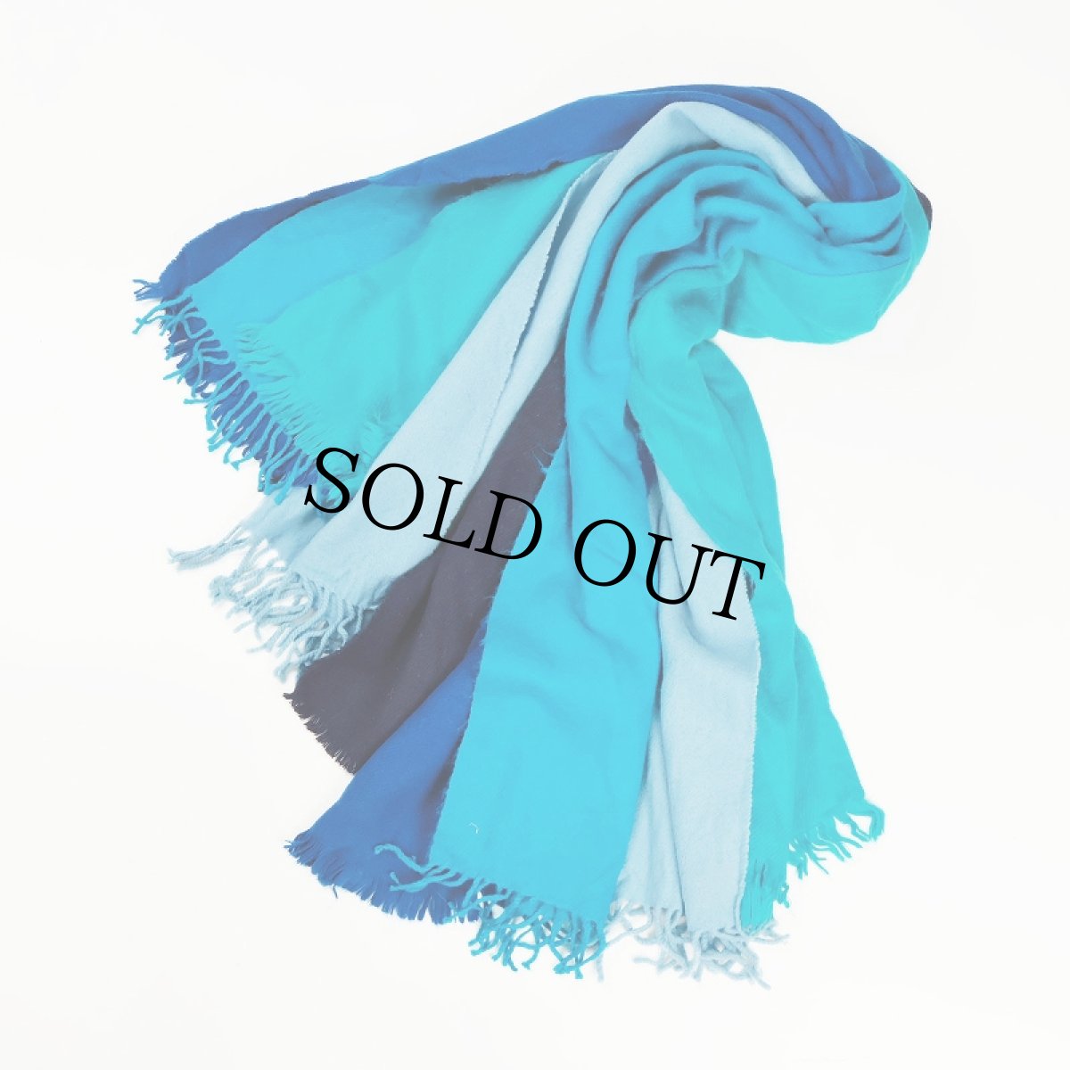 画像1: 【SALE】 ink "FREELY SCARF" BLUE FREE (1)