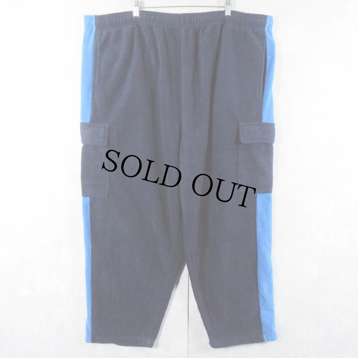 画像1: KINGSIZE サイドライン フリースイージーカーゴパンツ NAVY 4XL (1)