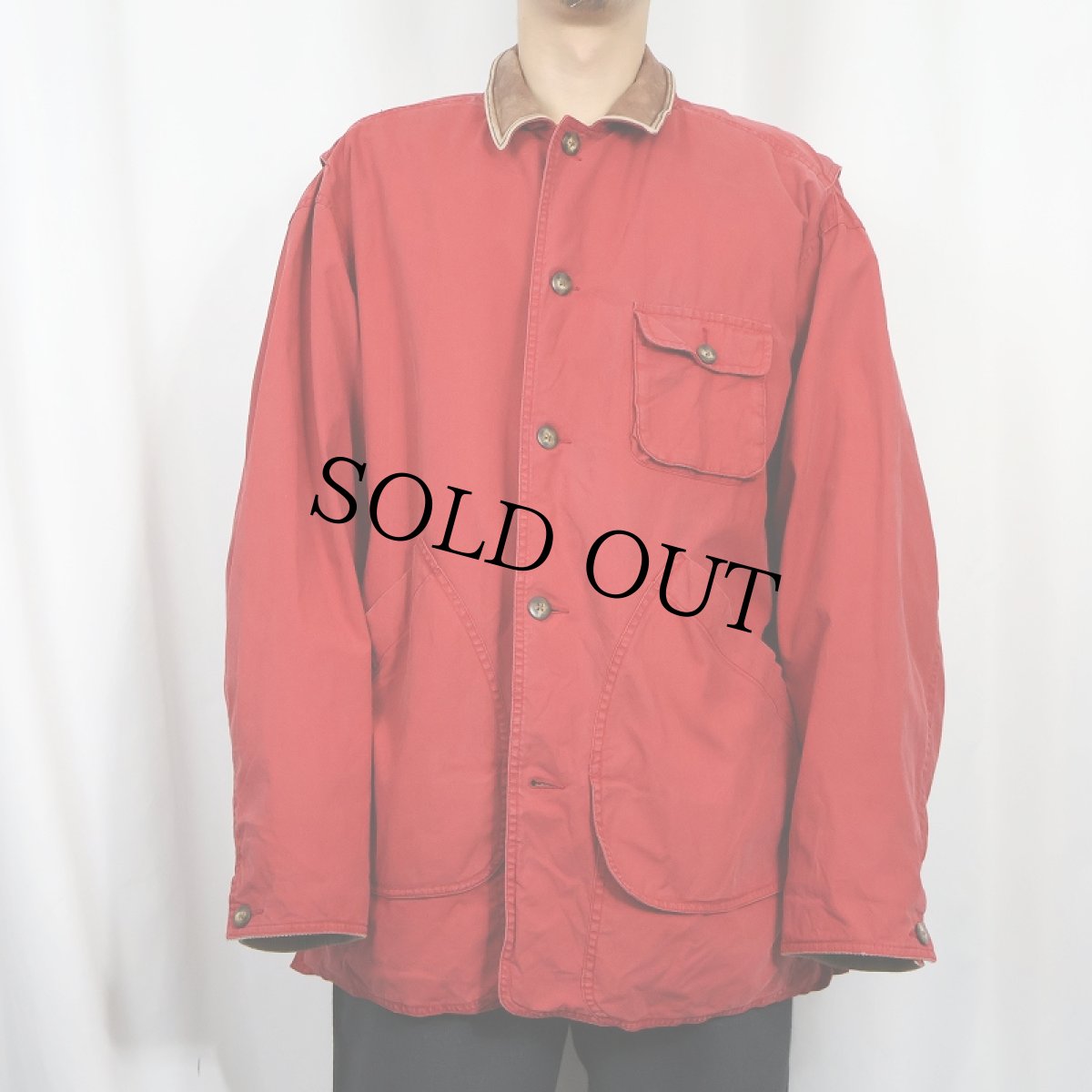 画像2: 90's BANANA REPUBLIC コットンハンティングジャケット L (2)