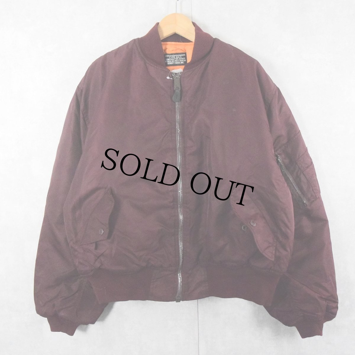 画像1: 民間品 90's Schott Bros. inc. MA-1 フライトジャケット XL (1)