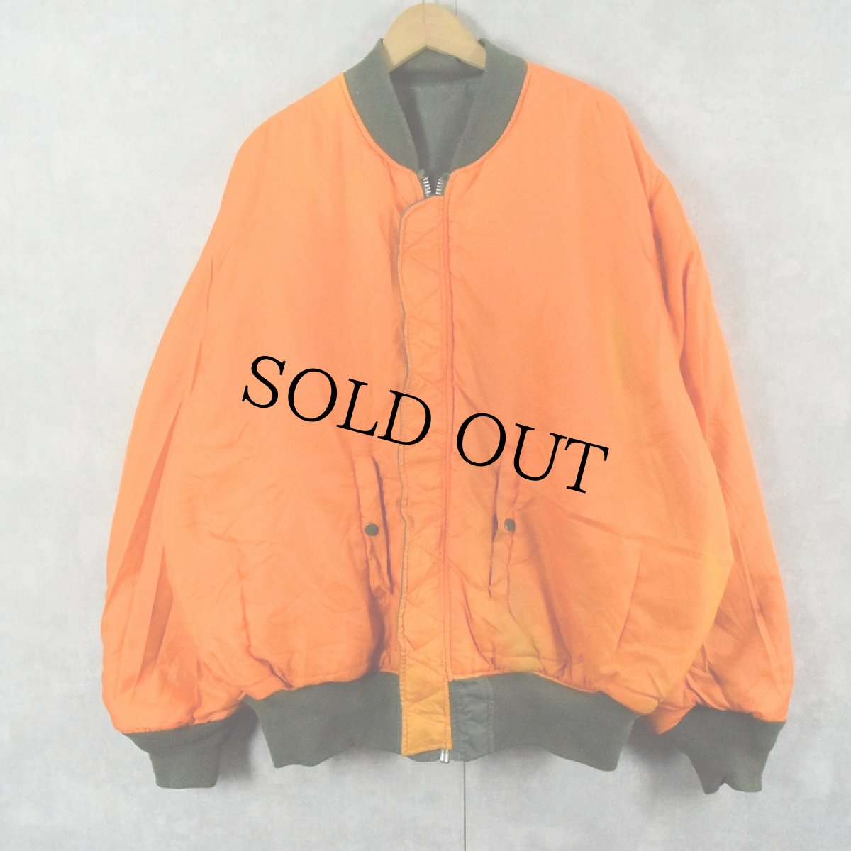 画像2: 民間品 ALPHA INDUSTRIES,INC. MA-1 フライトジャケット 3XL (2)