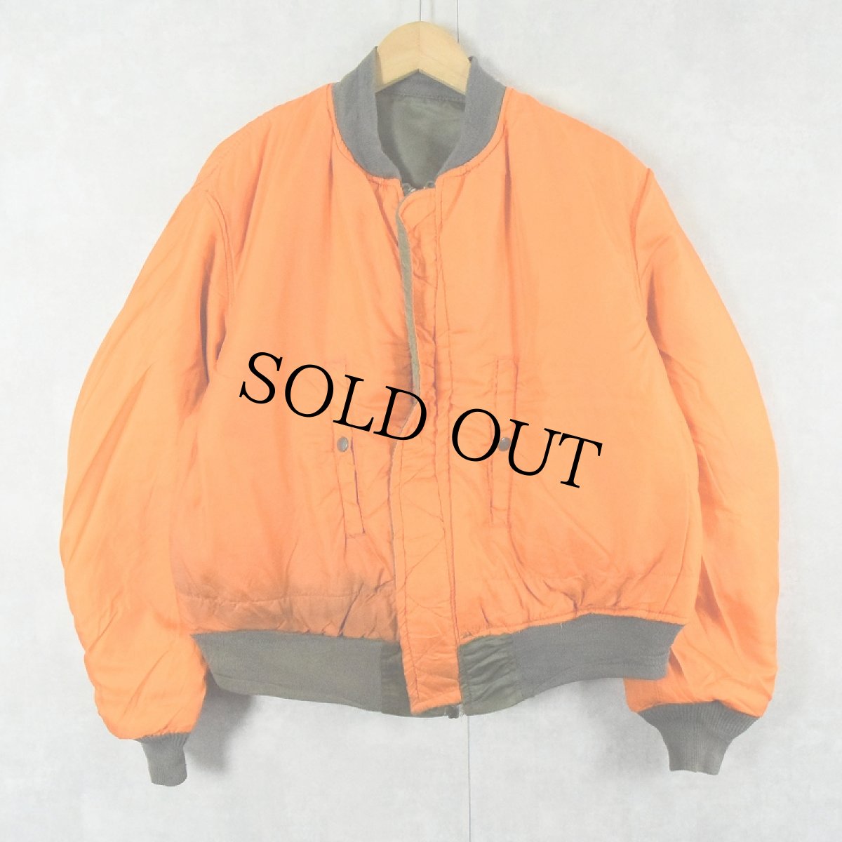 画像2: 民間品 90's  ALPHA INDUSTRIES,INC. USA製 MA-1 フライトジャケット 3XL (2)