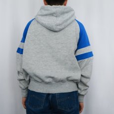 画像3: 80's NIKE 紺タグ 切り替えデザイン スウェットジップパーカー XL (3)