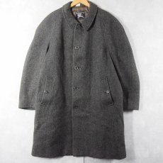 画像1: 70〜80's Burberrys' ENGLAND製 ウールツイードバルマカーンコート SIZE46 (1)