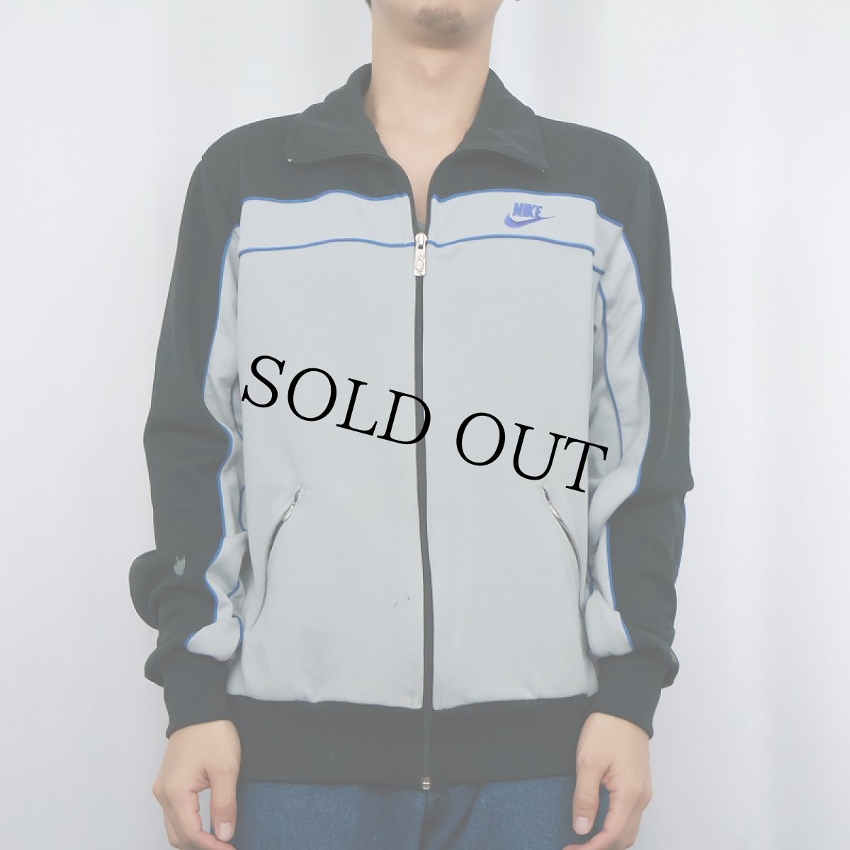 画像2: 80's NIKE 紺タグ トラックジャケット L (2)