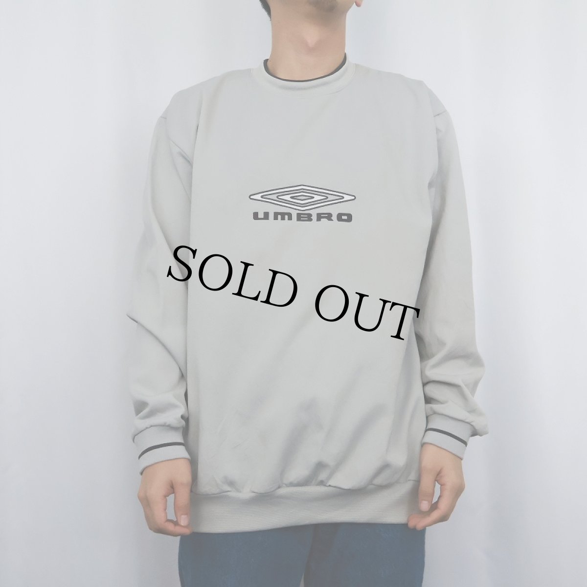画像2: UMBRO ロゴ刺繍 ポリエステルスウェット L (2)