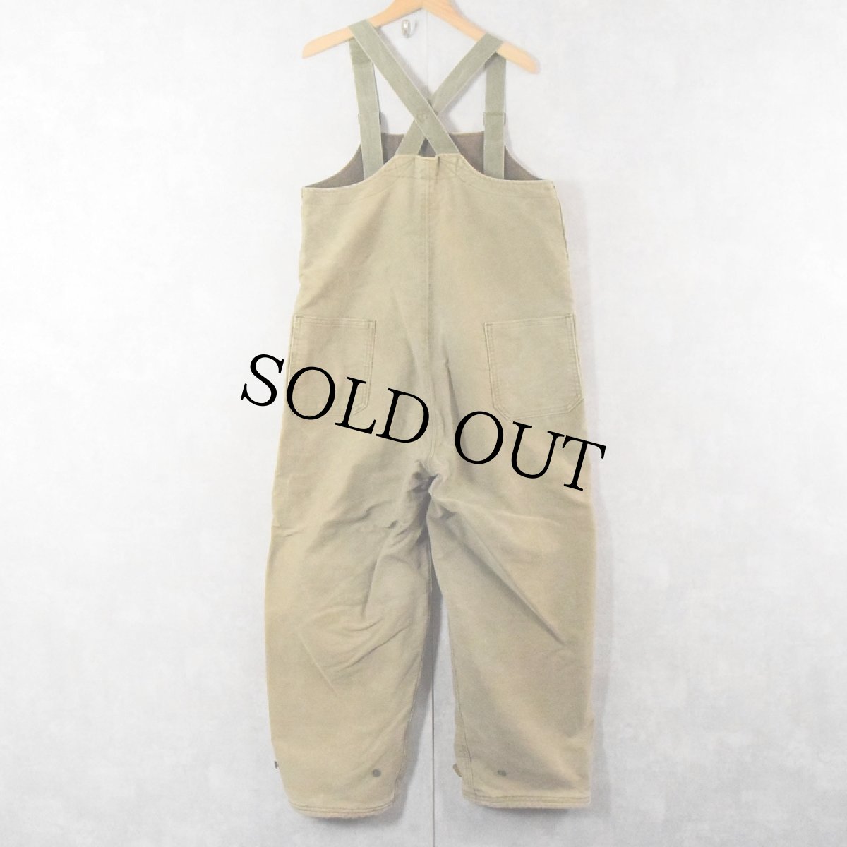 画像2: 40's U.S.NAVY N-1 ステンシル入り デッキパンツ MEDIUM (2)