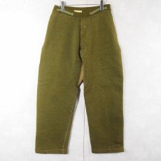 画像1: 50's BRITISH ARMY ウールインナーパンツ (1)