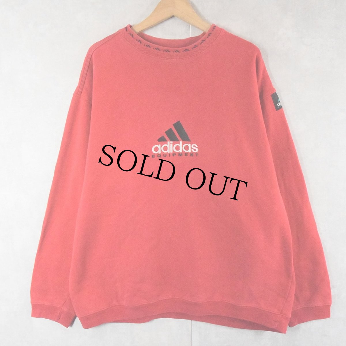 画像1: 90's adidas EQUIPMENT ロゴ刺繍 スウェット L (1)