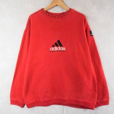 画像1: 90's adidas EQUIPMENT ロゴ刺繍 スウェット L (1)