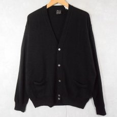画像1: JOS.A.BANK メリノウール ニットカーディガン BLACK L (1)