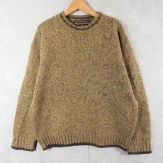 画像1: Abercrombie&Fitch ミックスカラー ウールニットセーター M (1)