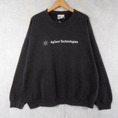 画像1: 90's Lee "Agilent Technologies" テック企業プリントスウェット BLACK (1)