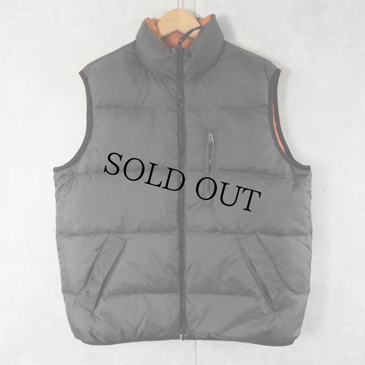 画像2: OLDNAVY リバーシブル ナイロンダウンベスト M (2)