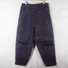 画像1: 50's ROYAL NAVY "SUBMARINE" ARCTIC TROUSERS SIZE 2A (1)