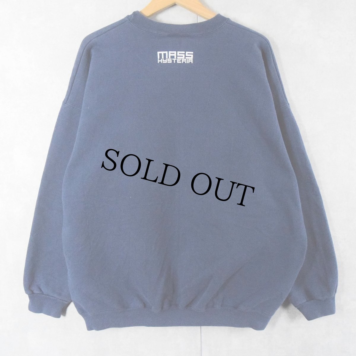 画像2: Hanes "MASS HYSTERIA" プリントスウェット NAVY XL (2)