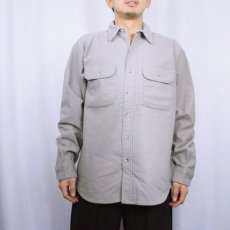 画像2: 70〜80's FIVE BROTHERS USA製 シャモアクロスシャツ L (2)