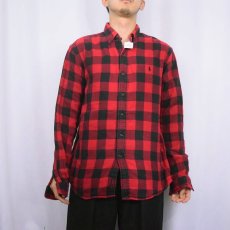 画像2: Ralph Lauren バッファローチェック柄 ボタンダウンシャツ (2)