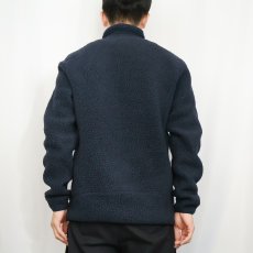 画像3: 2018AW Patagonia レトロパイルフリースプルオーバー NAVVY M (3)