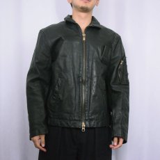 画像3: 70〜80's "FRENCH AIR FORCE Type" レザージャケット (3)
