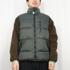 画像3: OLDNAVY リバーシブル ナイロンダウンベスト M (3)