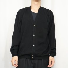 画像2: JOS.A.BANK メリノウール ニットカーディガン BLACK L (2)