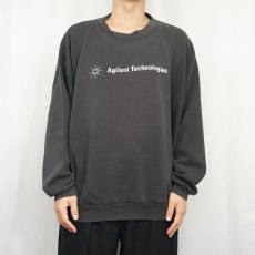 画像3: 90's Lee "Agilent Technologies" テック企業プリントスウェット BLACK (3)