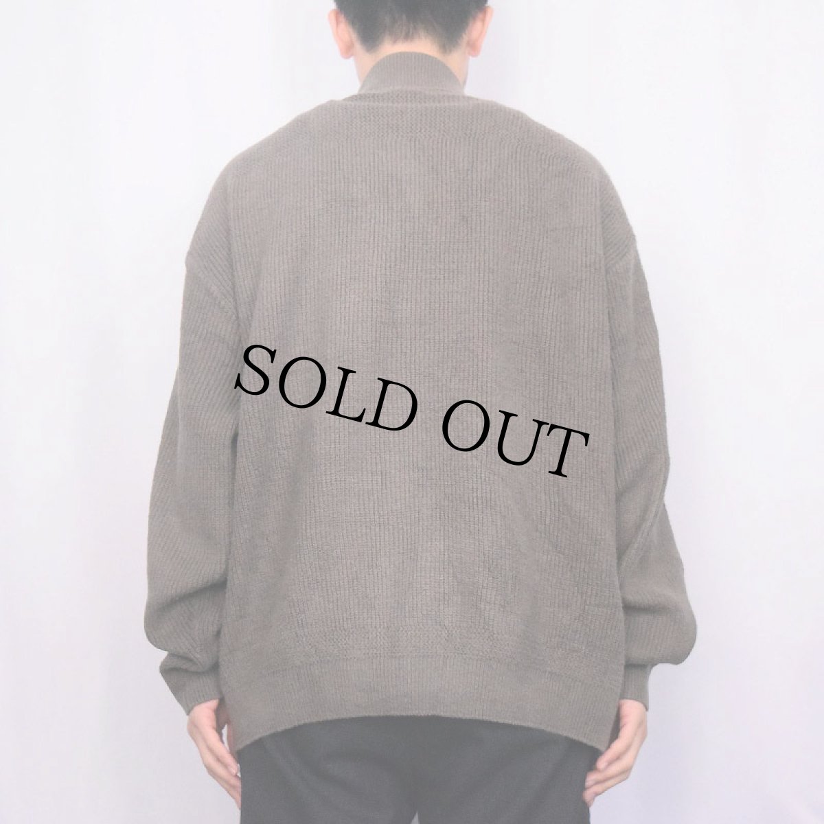 画像3: 80〜90's L.L.Bean USA製 ヘンリネック コットンニットセーター L (3)