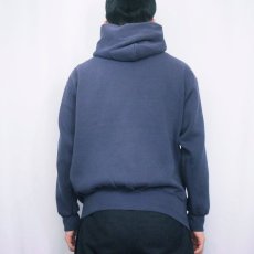 画像3: 90's〜 SJB SPORT 無地スウェットジップパーカー NAVY M (3)