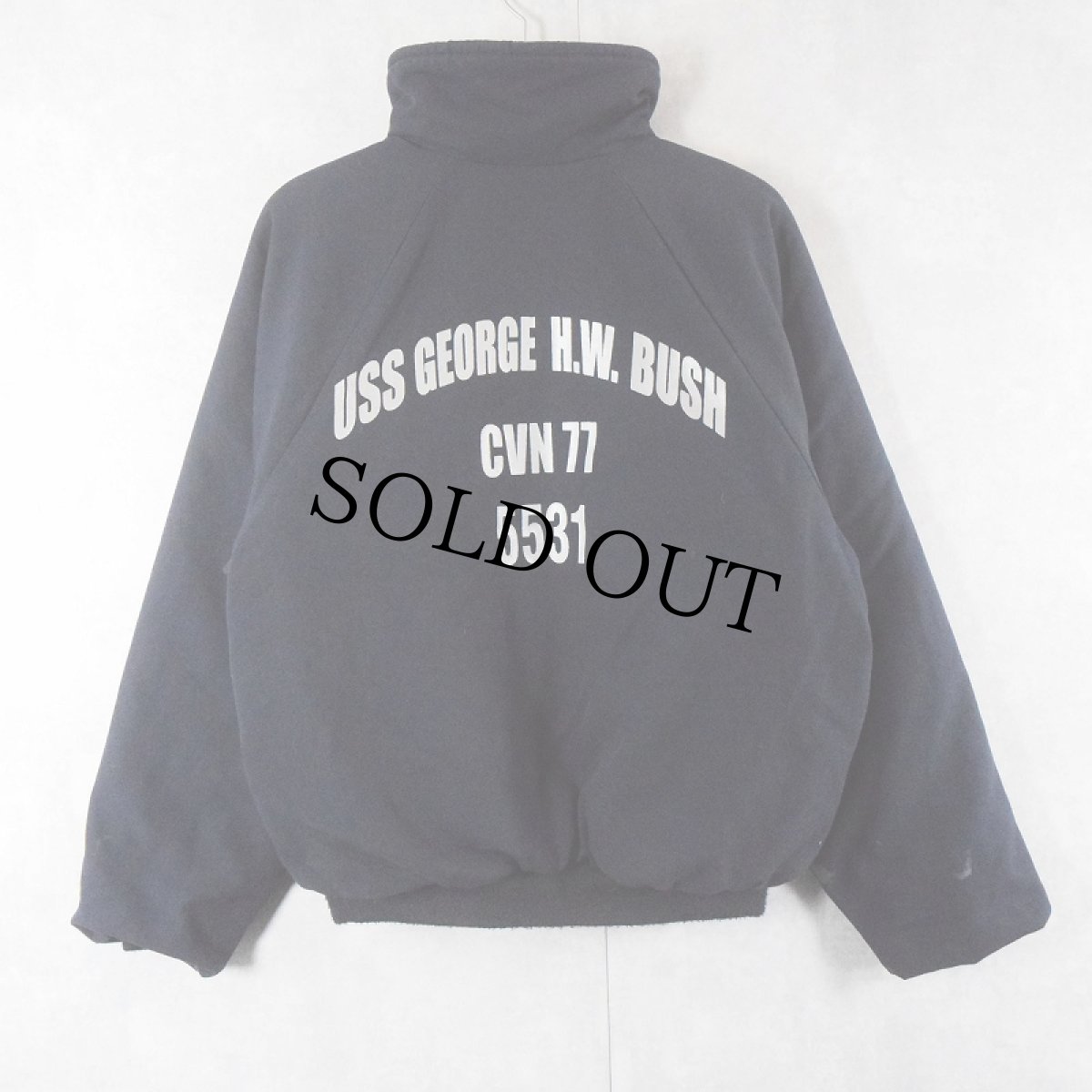 画像1: U.S.NAVY SHIPBOARD COLD WEATHER JACKET ステンシル入り LARGE (1)