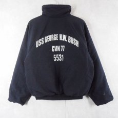 画像1: U.S.NAVY SHIPBOARD COLD WEATHER JACKET ステンシル入り LARGE (1)
