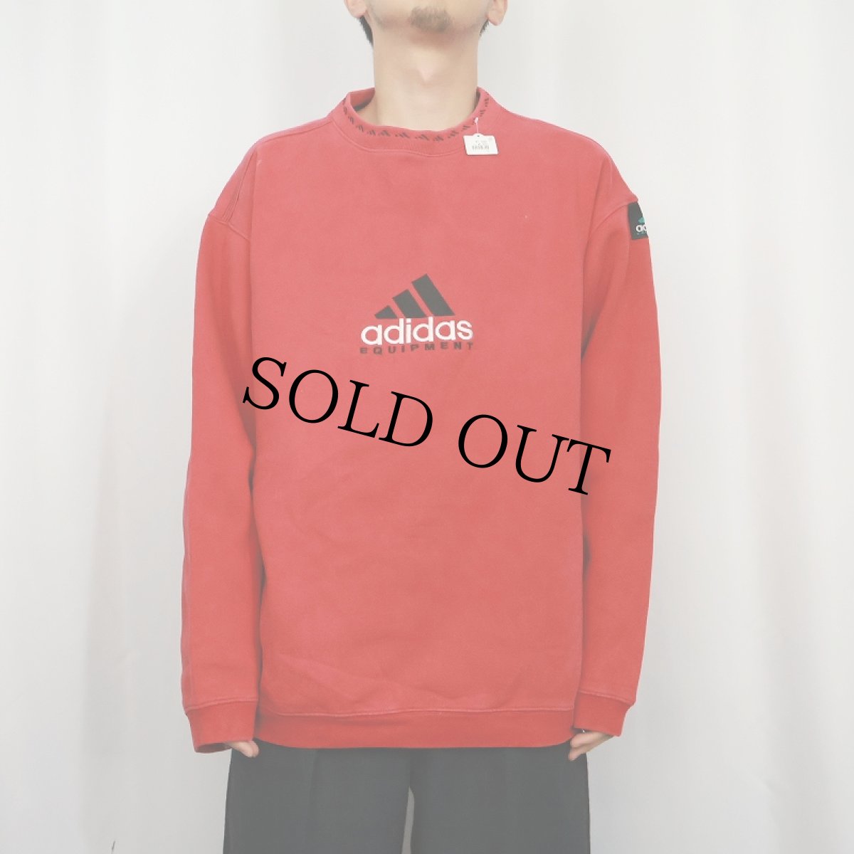 画像2: 90's adidas EQUIPMENT ロゴ刺繍 スウェット L (2)