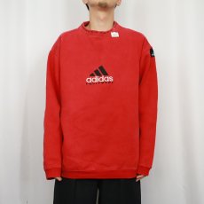 画像2: 90's adidas EQUIPMENT ロゴ刺繍 スウェット L (2)