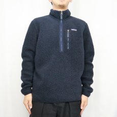 画像2: 2018AW Patagonia レトロパイルフリースプルオーバー NAVVY M (2)