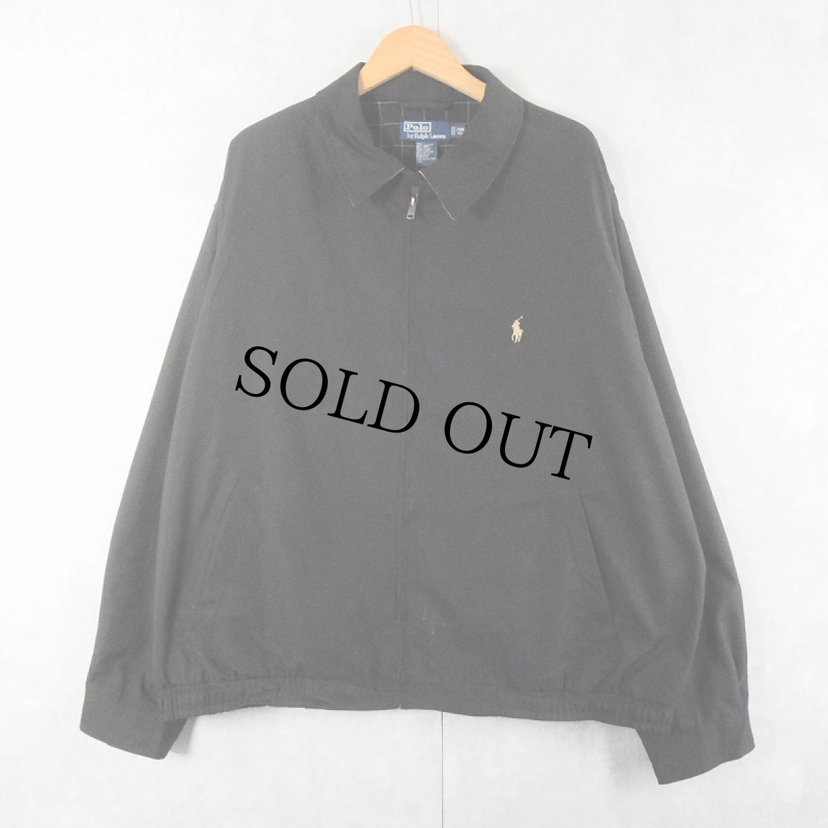 画像1: POLO Ralph Lauren チンスト付き スイングトップ BLACK 2XB (1)