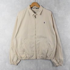 画像1: 90's POLO Ralph Lauren USA製 チンスト付き コットンスイングトップ L (1)
